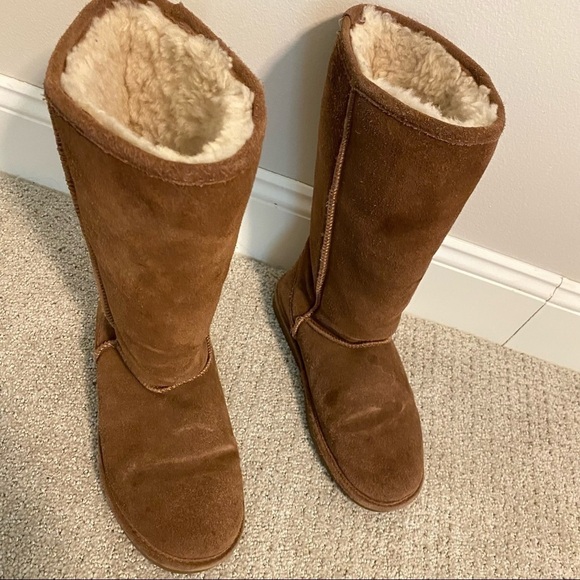 BearPaw Women's Tall Suede Boot in Hickory (Size 7) - Picture 4 of 7